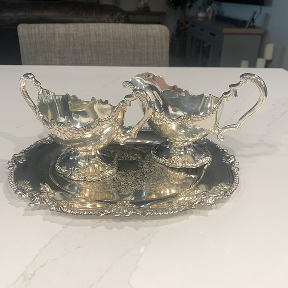 Other - Sugar and creamer set with serving tray.
